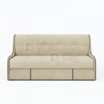 Диван-кровать Рио молочный с темным кантом