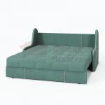 Диван-кровать Рио мятный с белым кантом