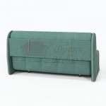 Диван-кровать Рио мятный с белым кантом